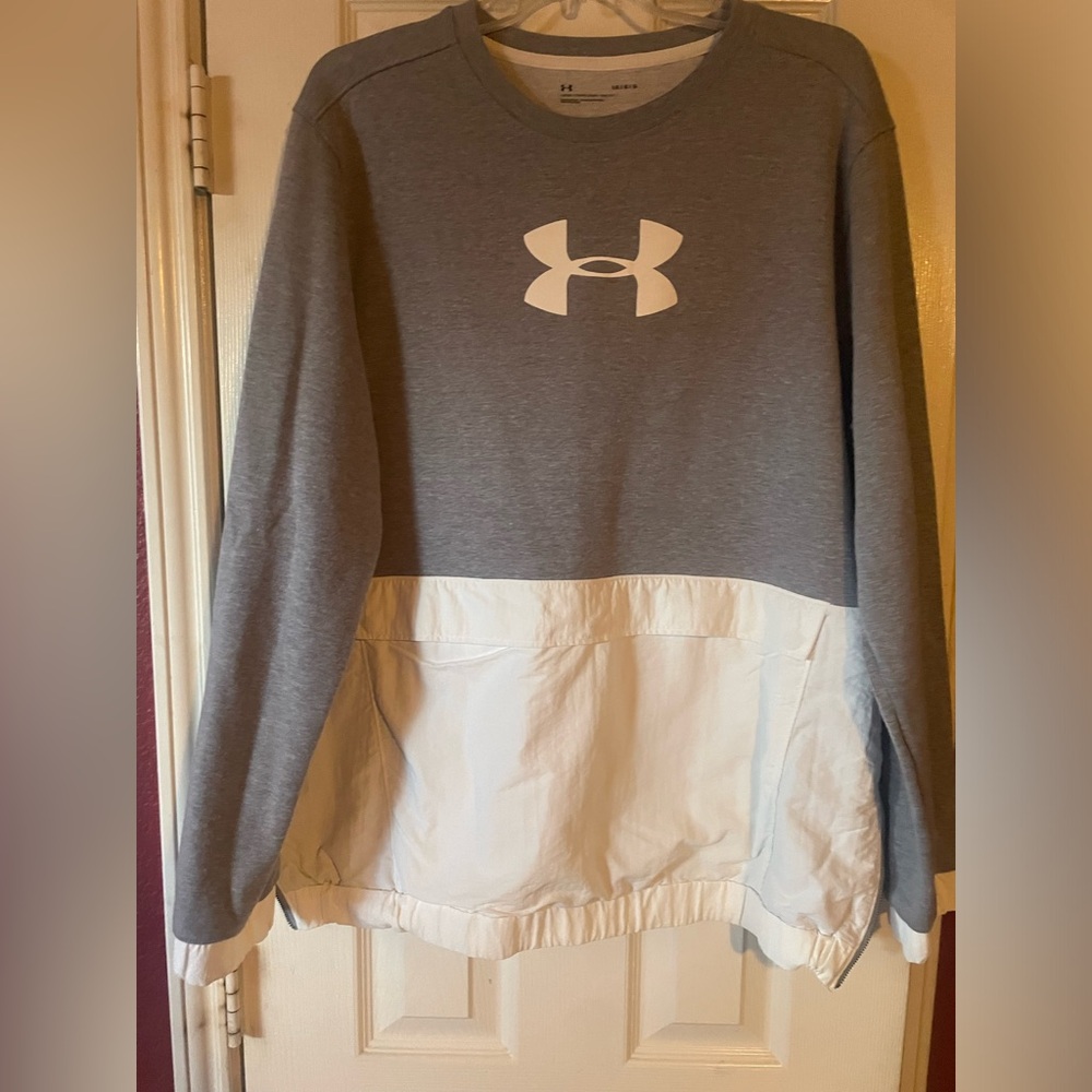 LG Gray and White Logo Pullover Hoodie for Kids